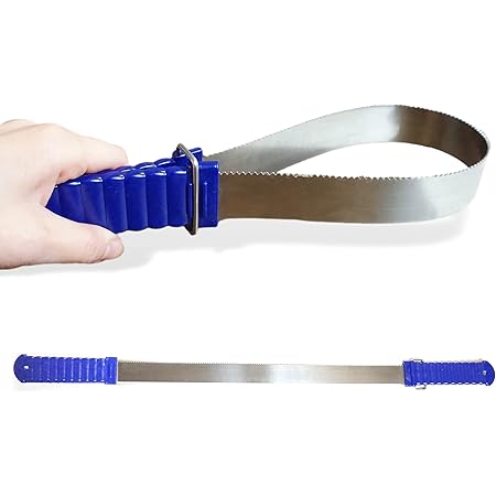 Schweißmesser Für Pferde - Edelstahl Schweißschaber Mit Zacken & Glatter Seite