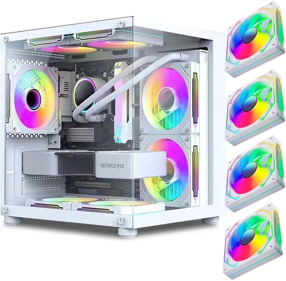 PC GAMER SETUP BRANCO RYZEN 5 8600G A620M 16GB 5600MHZ SSD 480GB RADEON 760M WINDOWS 11