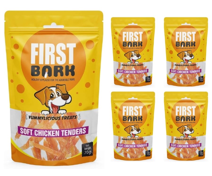 FIRST BARK Soft Chicken tenders for Dogs, Cats and Small Puppies, for Health, Training Suitable for All Life Stages Pack of 5 high protien Diet. (B0CL4BY3PX) Amazon Price History, Amazon Price Tracker