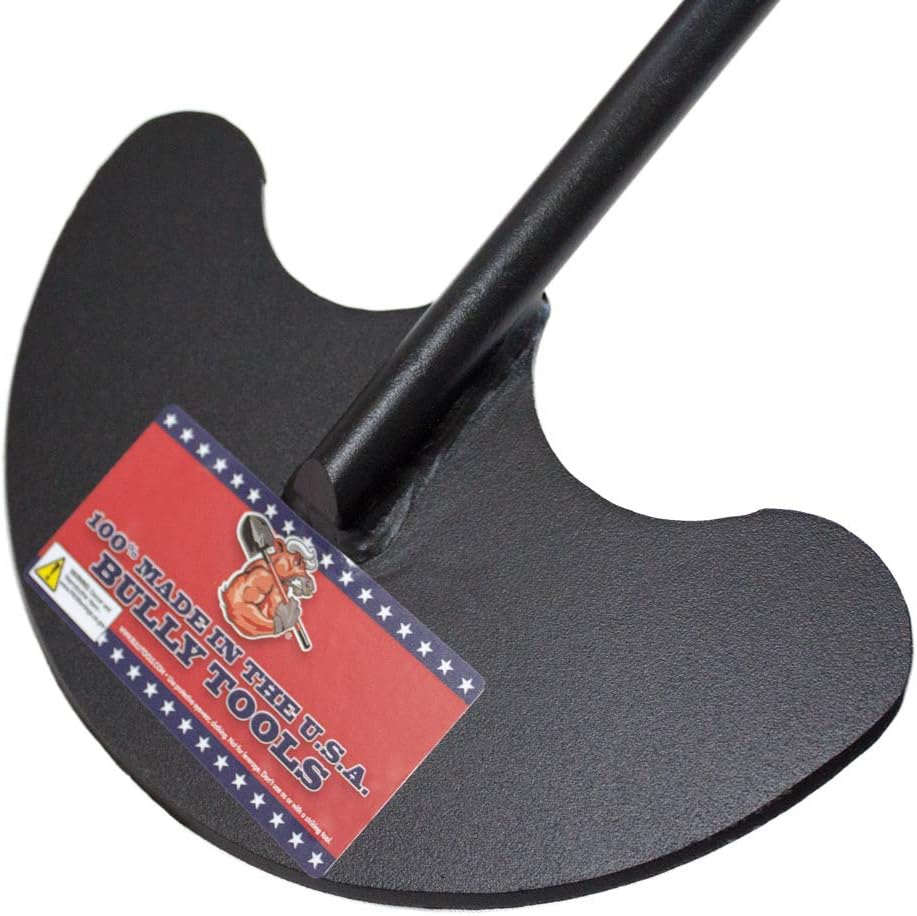 Bully Tools Heavy Duty Sod Lifter - 12-Gauge Sod Lifter with Fiberglass D-Grip Handle, Steel Shaft, Flat Head, Spade Shovel for Gardening, Digging, Edging and Lawn Maintenance - 100% Made in The USA