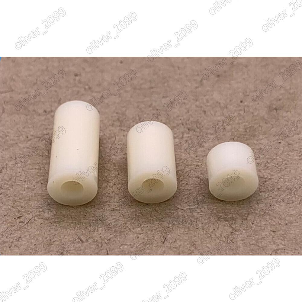 200 Stück, M3 M4, weiß, ABS-Nylon, rund, ohne Gewinde, Abstandshalter, Abstandshalter(20mm,M4)
