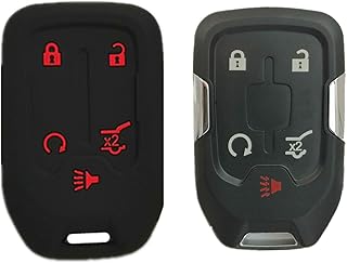 KAWIHEN Keyless Entry Remote Key Fob Shell Cover Replacement for 2017 2018 2019 2020 2021 Chevrolet Chevy Silverado Suburban Tahoe GMC Acadia Sierra Terrain Yukon HYQ1AA 1551A-AA 13508275A 13584502