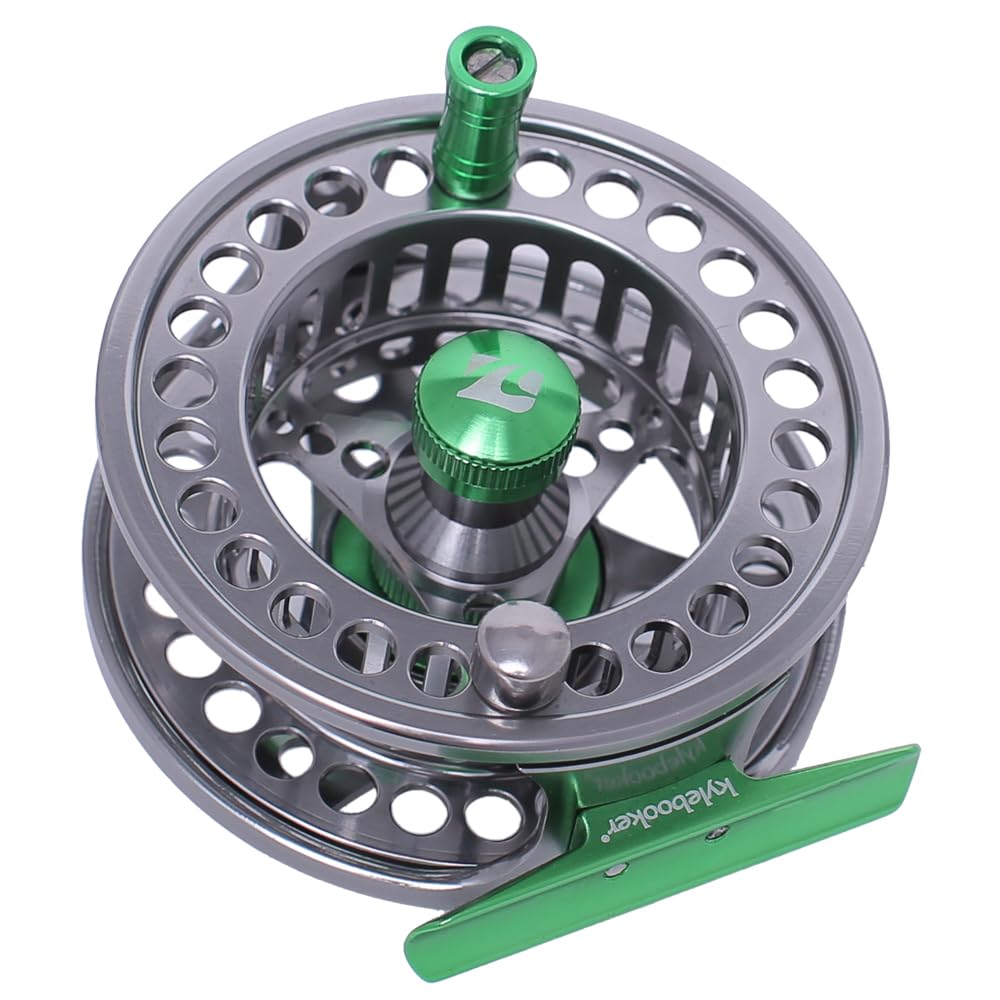 Kylebooker Moulinet Anti-oxydant Ultra léger, Corps en Alliage d'aluminium usiné CNC et Moulinet de pêche à la Mouche à Bobine Taille 3/4,5/6,7/8 Pêcheur à Mouche