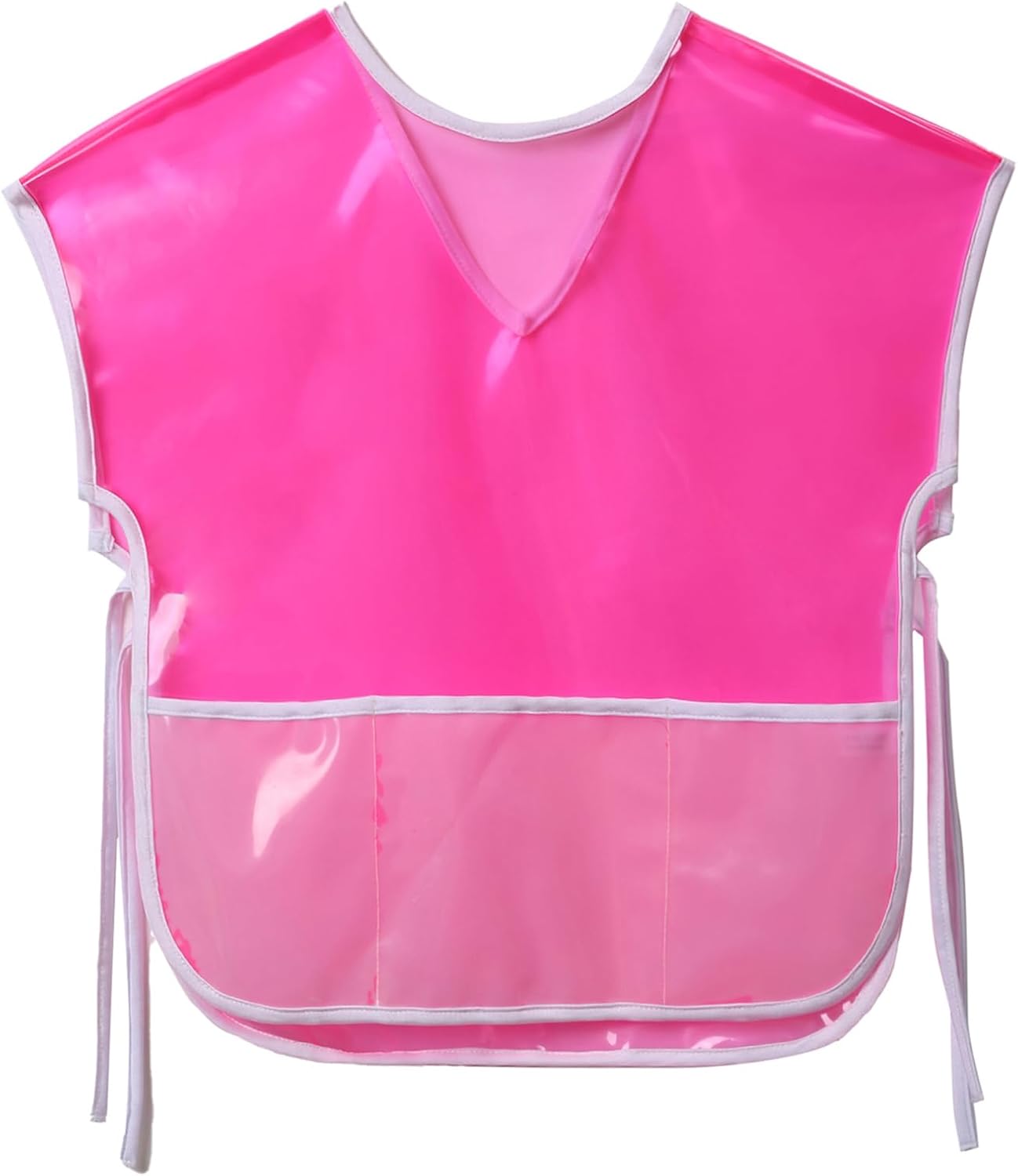 iiniim Kids Water Resistant Painting Smock Sleeveless Art Apron with Pockets Self-Tie Side Split Design