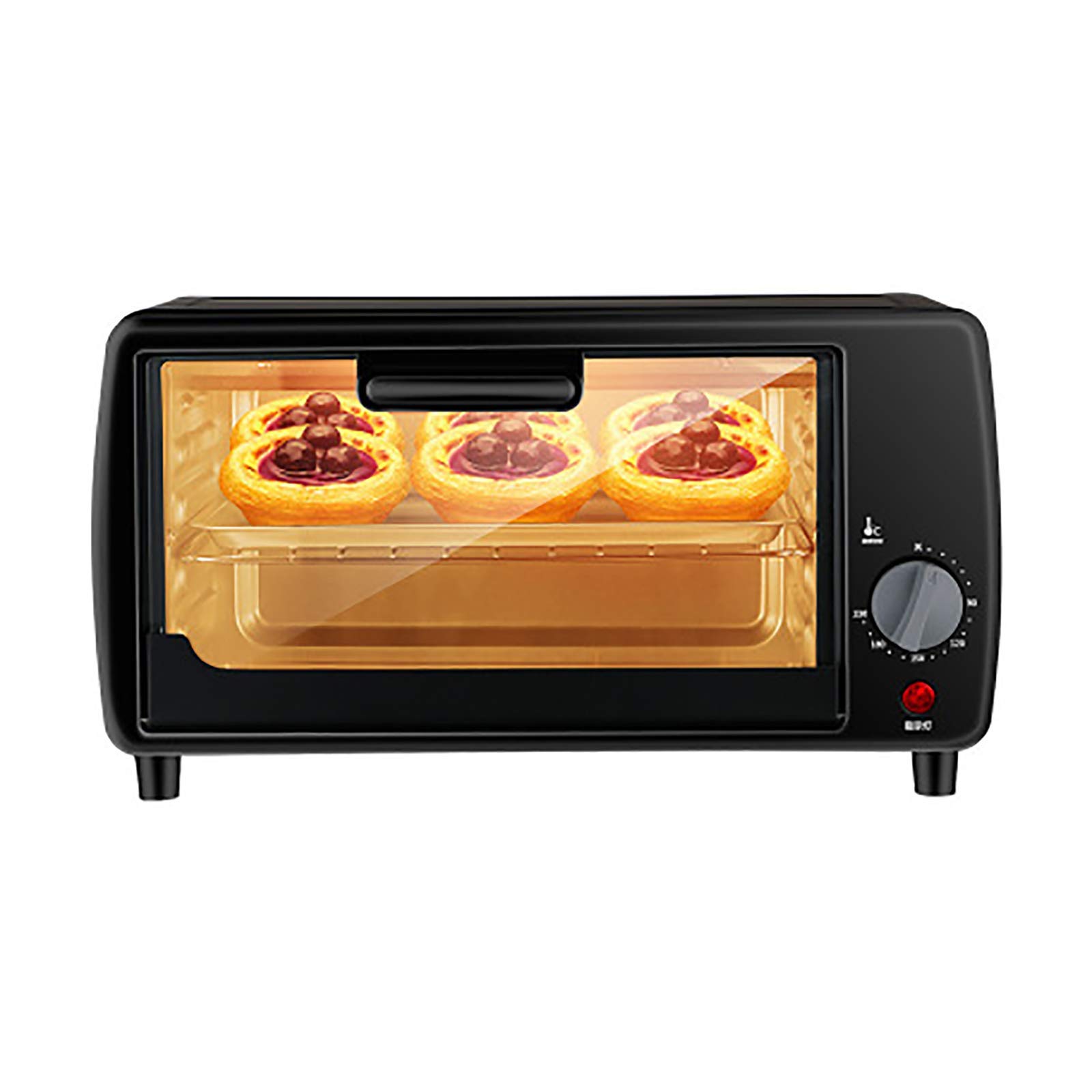 YANGTAO Mini Oven, with Adjustable Temperature Multilayered Jaw Position Household Baking Multifunctional Automatic Electr. ZHIJIE (Color : Black)