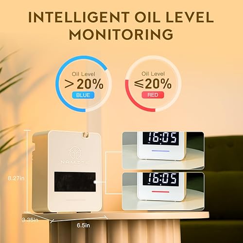 Miniatura 7 de Difusor sin agua Difusor de aceite esencial de 3000 pies cuadrados con reloj Sistema HVAC de colección para toda la casa y hotel, máquina de aroma