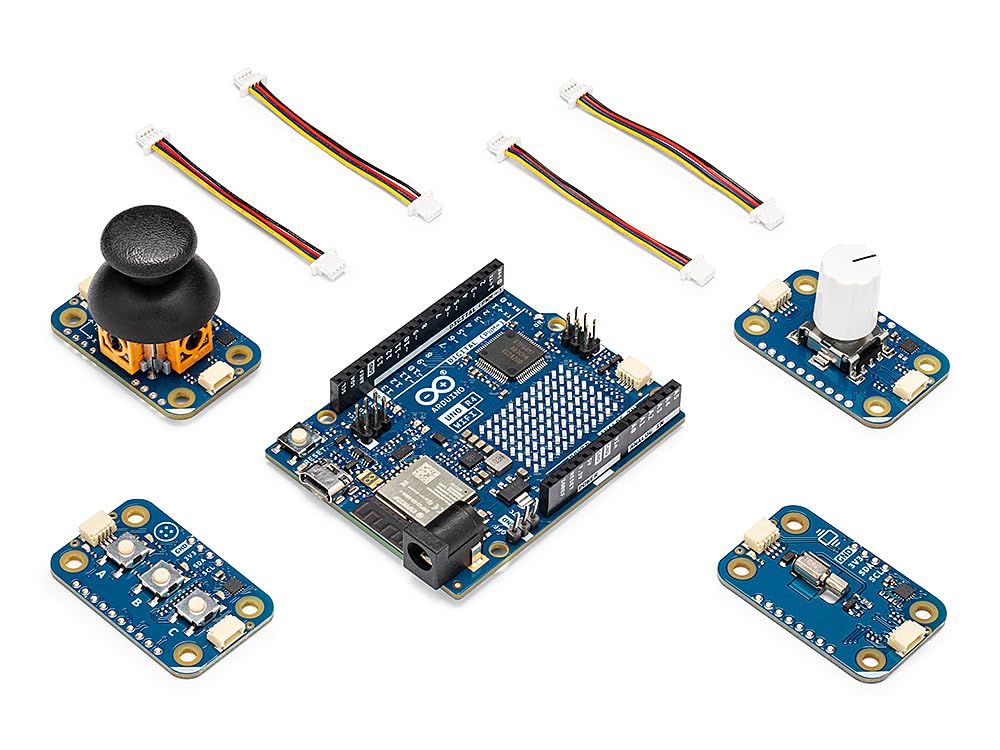 Arduino Modulino Programmable Keypad Bundle – Compatible with UNO R4 WiFi– Custom Shortcuts, Mouse Control, Volume Knob, Haptic Feedback – Modular DIY Control Pad