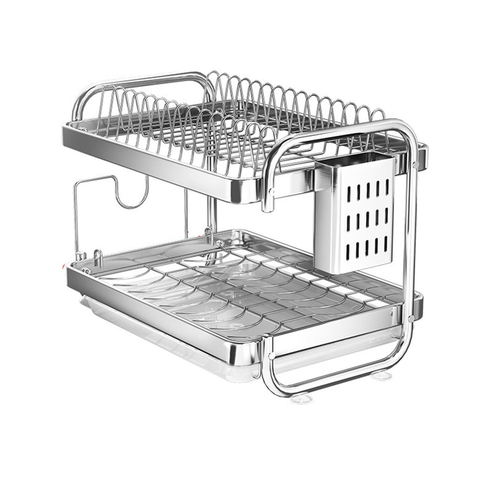 Estante for Platos Multifuncional de Acero Inoxidable