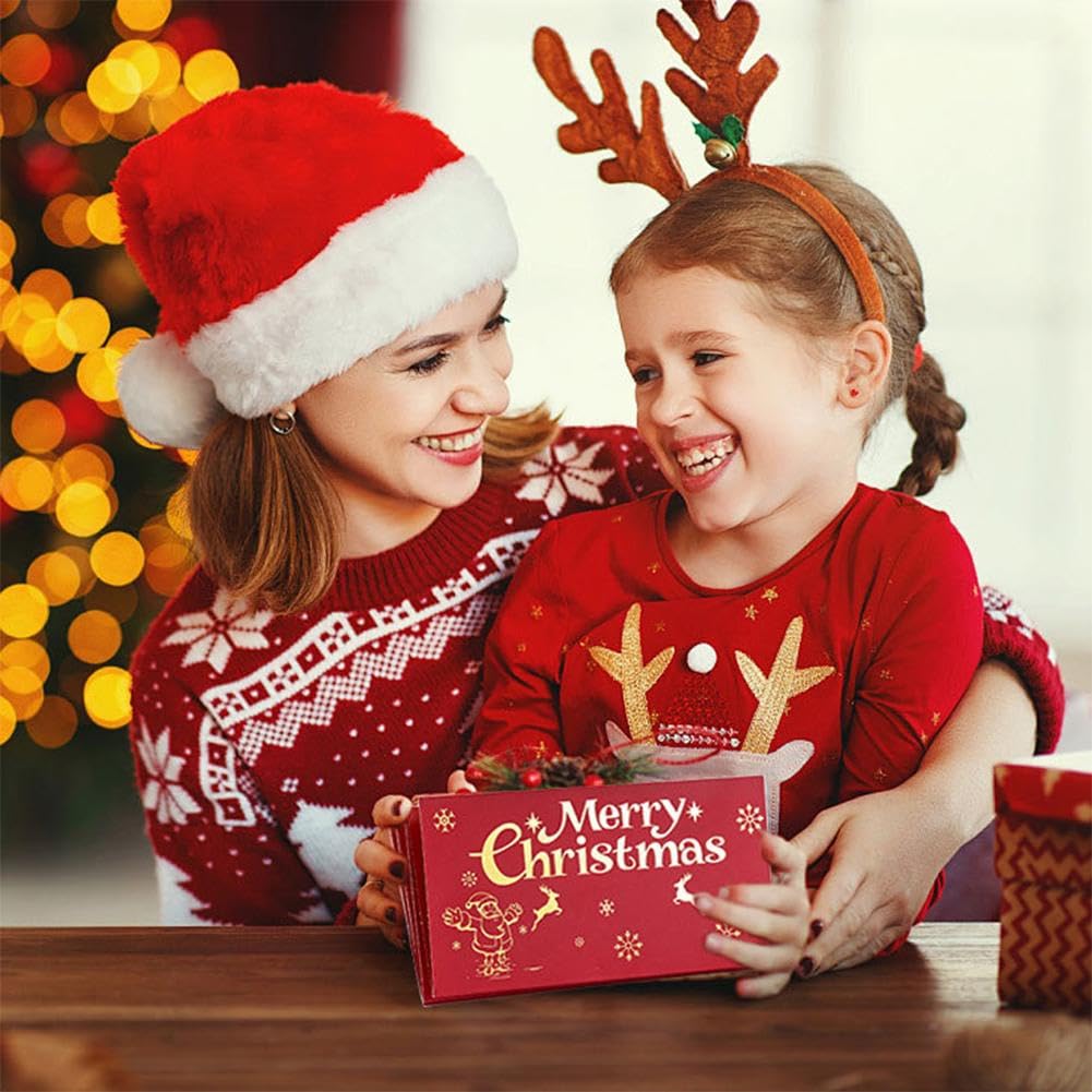 Soporte para dinero de Navidad o tarjetas de regalo con sobres, 6 ranuras para tarjetas de regalo de Navidad, regalos de dinero en efectivo de Navidad, sobre sorpresa de cenizas, para suministros de