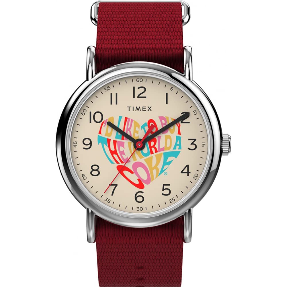 Timex Coca-cola X Weekender Armbanduhr Rot Unisex TW2V29900