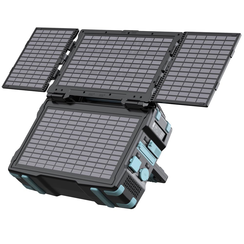 Powerology Portable Solar Power Generator 284Wh 400W QC - Black