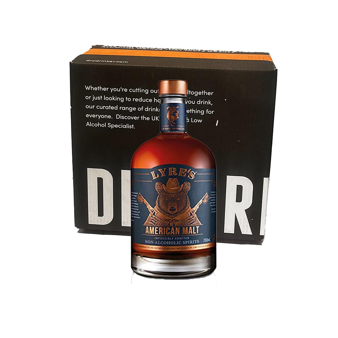 Lyre's American Malt Marvel: 700ml Bottle | Luxurious Non-Alcoholic Whiskey Alternative | 0% ABV, Vegan & Gluten-Free | A Journey Through Classic Flavours