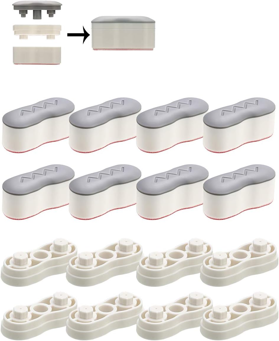 Bidet Bumper, 8PCS HeightIncreasing Pads, Universal Seat Bumper Kit