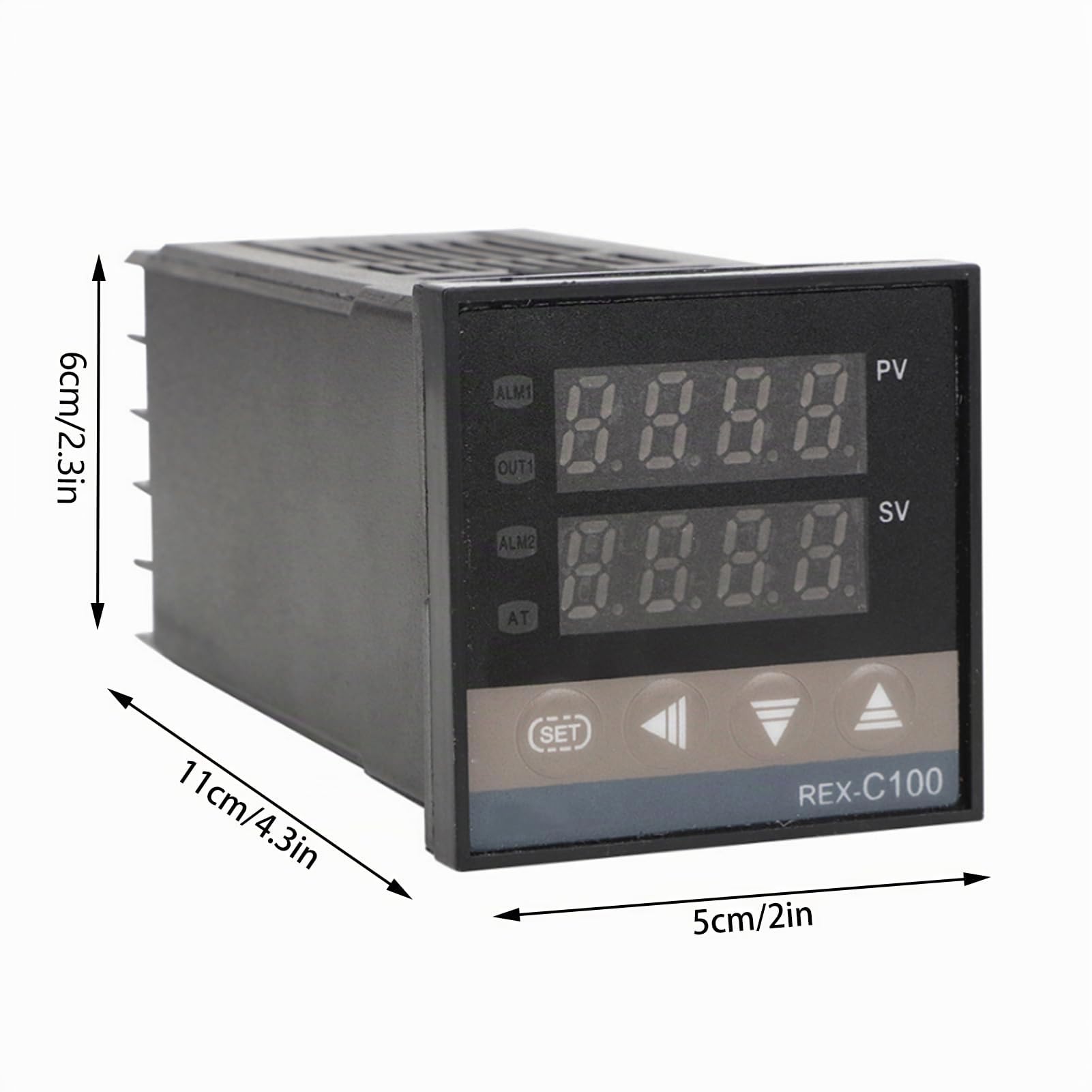 Regolatore di temperatura PID intelligente digitale REX-C100 + relè a stato solido 40A + termocoppia K K impostato da 0 a 400 AC100-240V