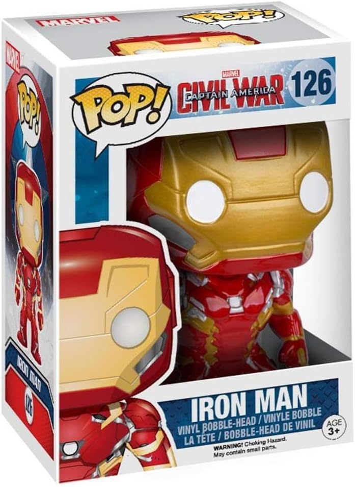 Funko POP Marvel: Captain America 3: Civil War Action Figure - Iron Man, Multi-Colored, Standard (7224)