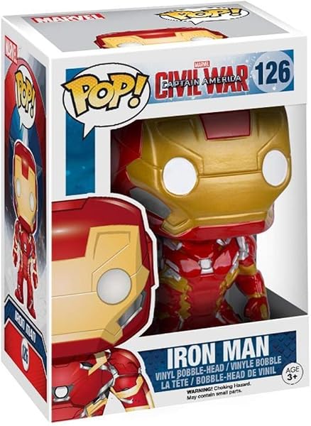 Funko 7224 Pop! Vinile Marvel Capitan America Iron Man - 1