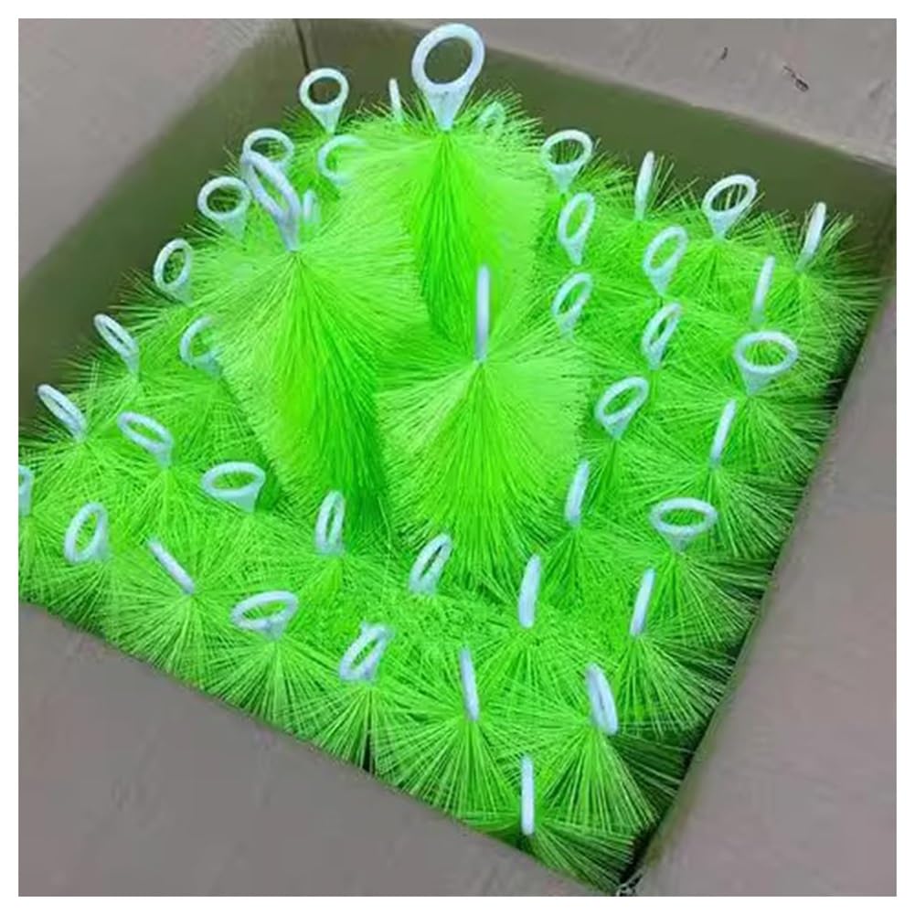 Spazzole per filtri da laghetto, kit di filtrazione per laghetto, spazzola per filtro acquario, spazzola lunga in acciaio inox per la pulizia, filtro skimmer per laghetto, per laghetti Koi, giardini a