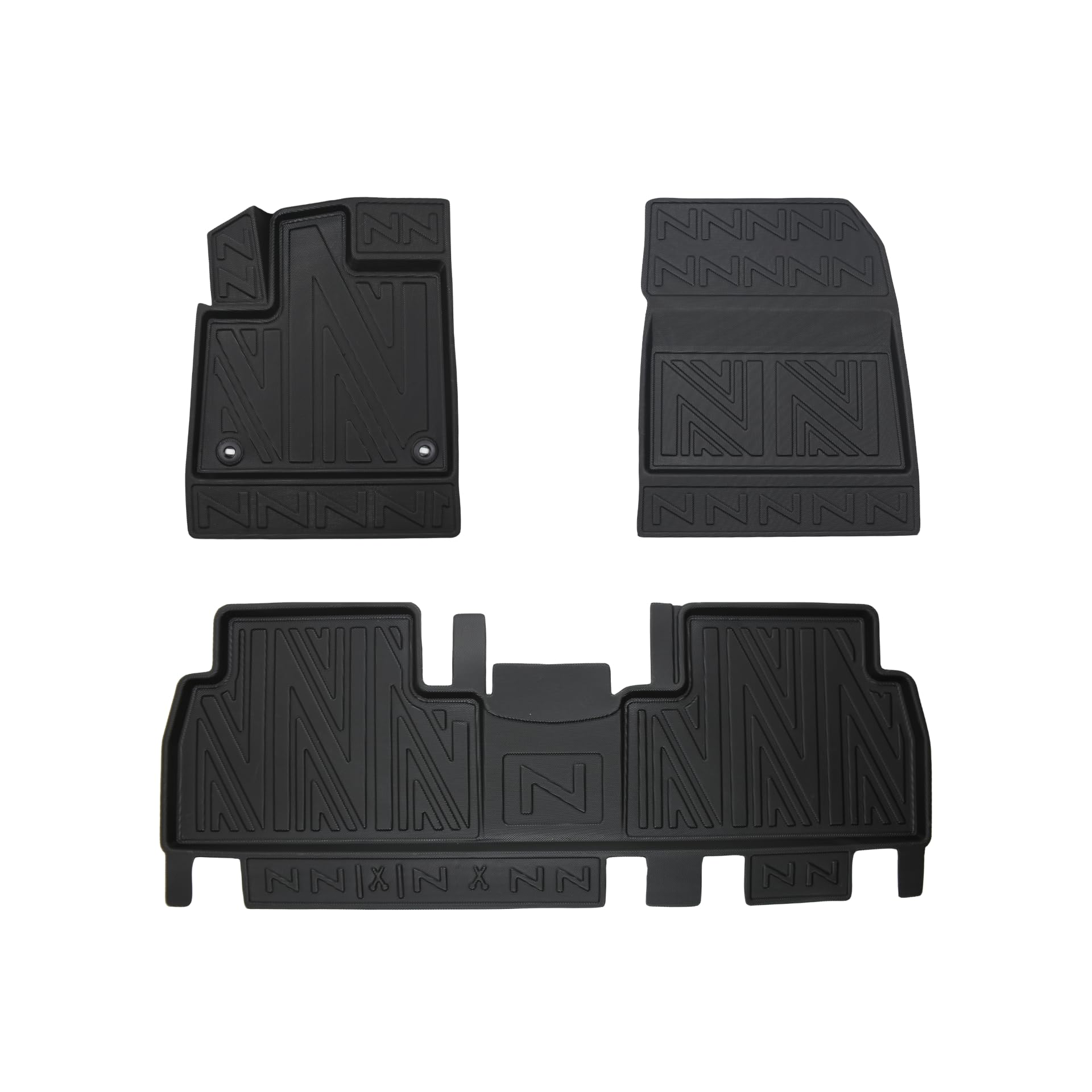 Tapis de sol pour Peugeot Rifter 2019-2026 – Tapis de voiture sur mesure en caoutchouc toutes saisons avec aspect fibre de carbone, bord haut en TPE, accessoires imperméables et