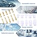 Glarks 580Pcs 2.8mm Pitch 2 3 4 6 9 Pin Wire Connectors Housing Terminal, Male & Female Plug Housing and Pin Header Crimp Wire Terminals Connector Assortment Kit for Motorcycle, Bike, Car, Boats