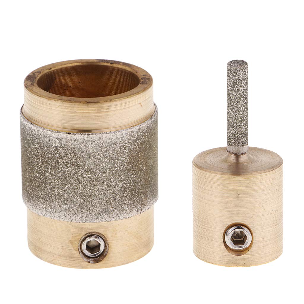 2 Pack Golden Stained Glass Grinder Head Bit Diamond Grinding Wheel For TileCrafts|Glass & Mosaics|Glass Art & Mosaic Supplies|Glass Grinding-image-41