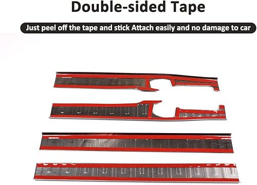 Miniatura 7 de Cubierta protectora de pedal de puerta de acero inoxidable para Toyota FJ Cruiser 2007-2021 (exterior)