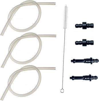 Milk Hose Fully Automatic Coffee Machine Silicone Hose 3x Replacement + HP1 Connection Nipple - Compatible with Jura Coffee Machine Devices