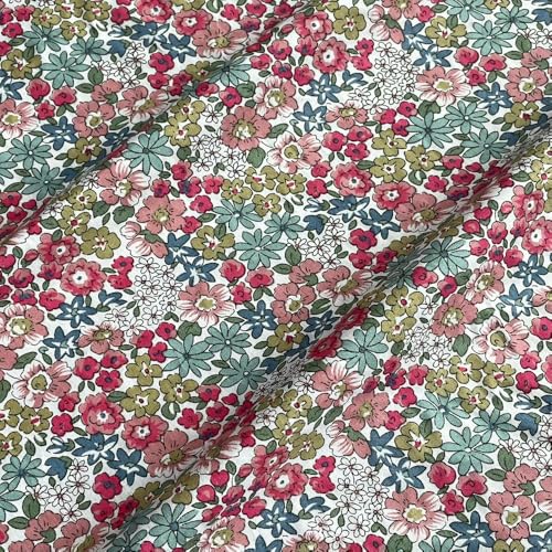 Tissu popeline coton imprimé anti effilochage pour patchwork et robes enfants