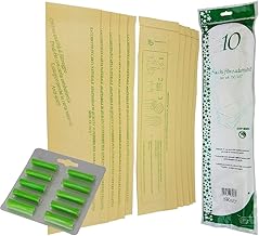 Sacchetti in Carta Naturale per vk117 + Blister di 10 Profumini Verdi (10 Sacchetti + 10 Profumini)