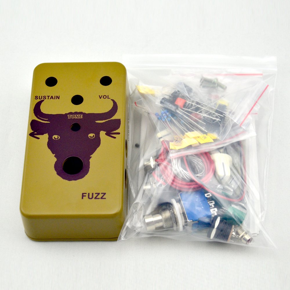 New DIY Fuzz Pedal Kits with 1590B Diecast Aluminum Enclosure True Bypass for Bass& Guitar