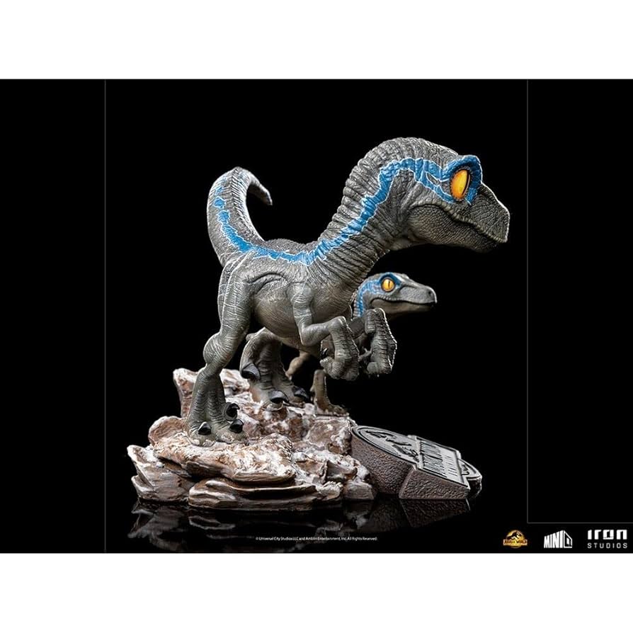 特撮 Blue and Beta - Jurassic World. Minico Statue Blue and Beta - Jurassic World: Dominion - MiniCo