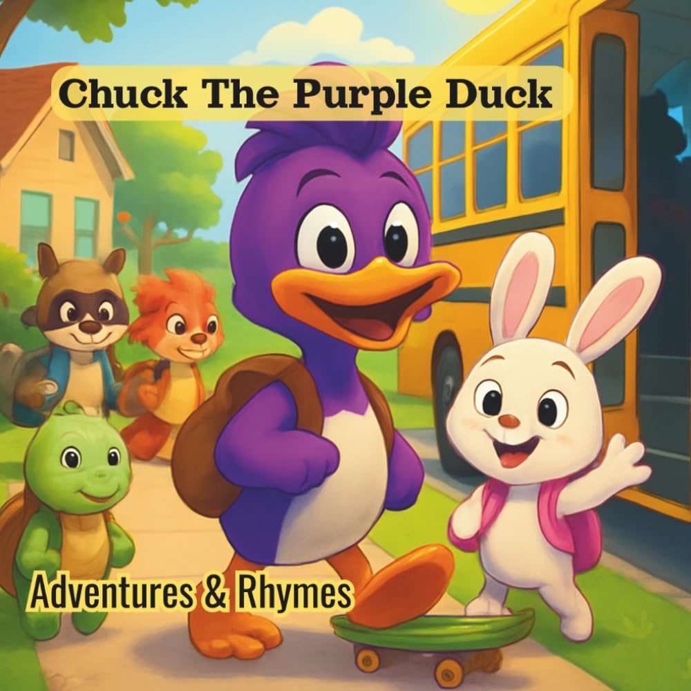Chuck The Purple Duck Adventures & Rhymes: A fun nursery rhyme story about Chuck the purple duck's adventures with friends