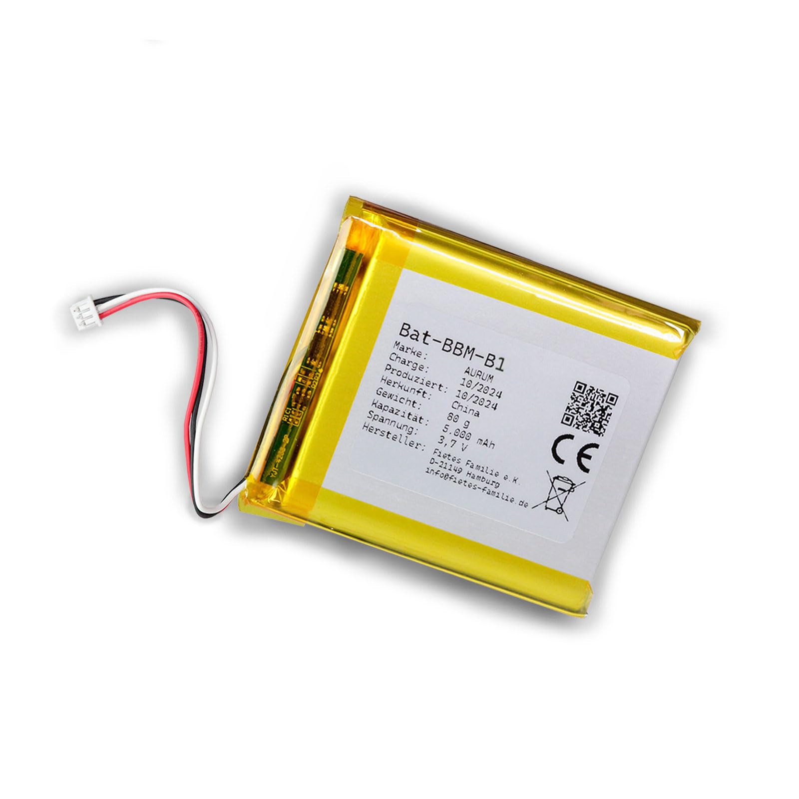 Batería compatible con vigilabebés GHB SM50B batería de repuesto