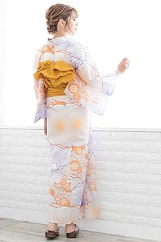 KYOETSU 変わり織浴衣6点セットEG Amazon | [KYOETSU] [キョウエツ] 浴衣セット 変わり織 生成り 6
