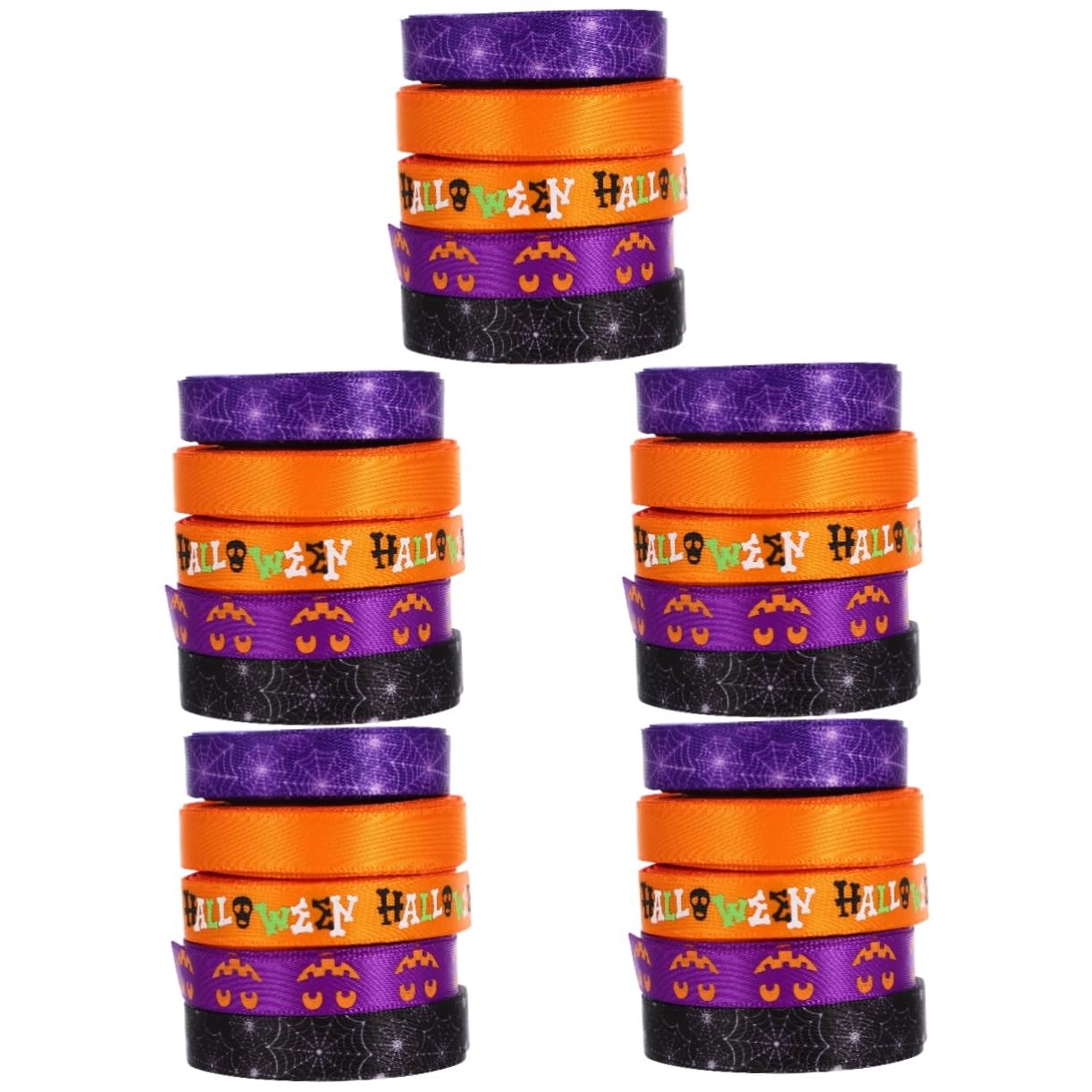 25rouleaux Ruban De Décoration De Fête Halloween De Rubans Artisanaux Pour Et Décoration De Fête