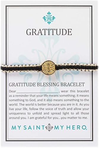 My Saint My Hero Pulseras de bendición de gratitud un recordatorio reflexivo para abrazar las bendiciones de Dios y dar gracias por quién eres,