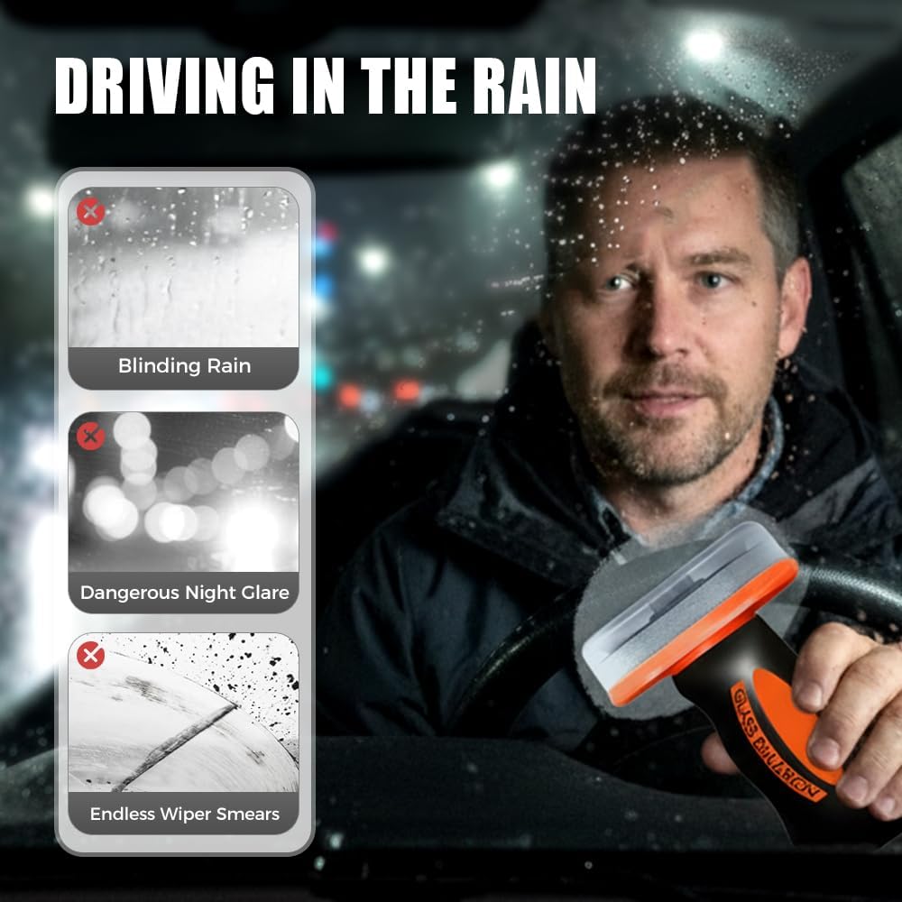 2026 New Handheld Glass Oil-Film Remover, Car Glass Oil Film Cleaner, Glass Compound with Cleaning Board for Safe Driving (3) - Image 6