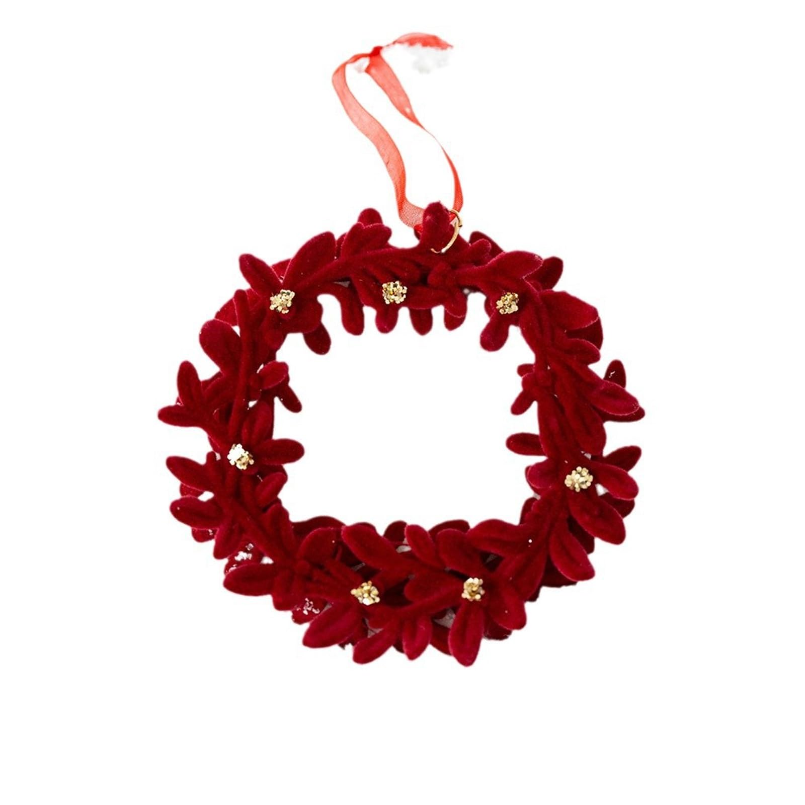 Kalttoy Wreath Christmas Tree Ornaments For Holiday Home Decor, Handcrafted Party Supplies & Festival Displays Bright Christmas Door Pendant