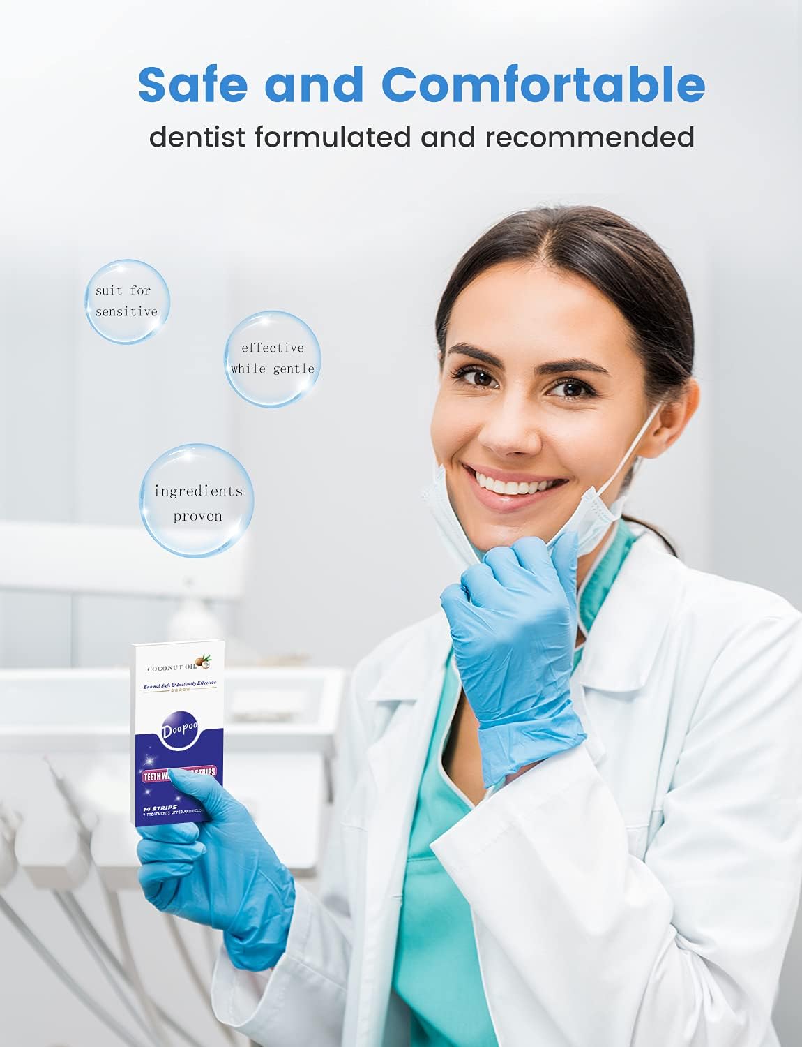 Teeth Whitening Strips for 7 Days Treatments, Effective and Enamel Safe Even for Sensitive Teeth, 14 Stripes : Beauty & Personal Care