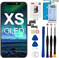 EFAITHFIX Tela de reposição para iPhone Xs OLED [NÃO LCD] Tela de 5,8 polegadas, digitalizador de tela sensível ao toque 3D, montagem completa com kit de ferramentas de reparo, adesivo à prova d'água, vidro temperado A1920/A2097/A2098/A2099/A2100