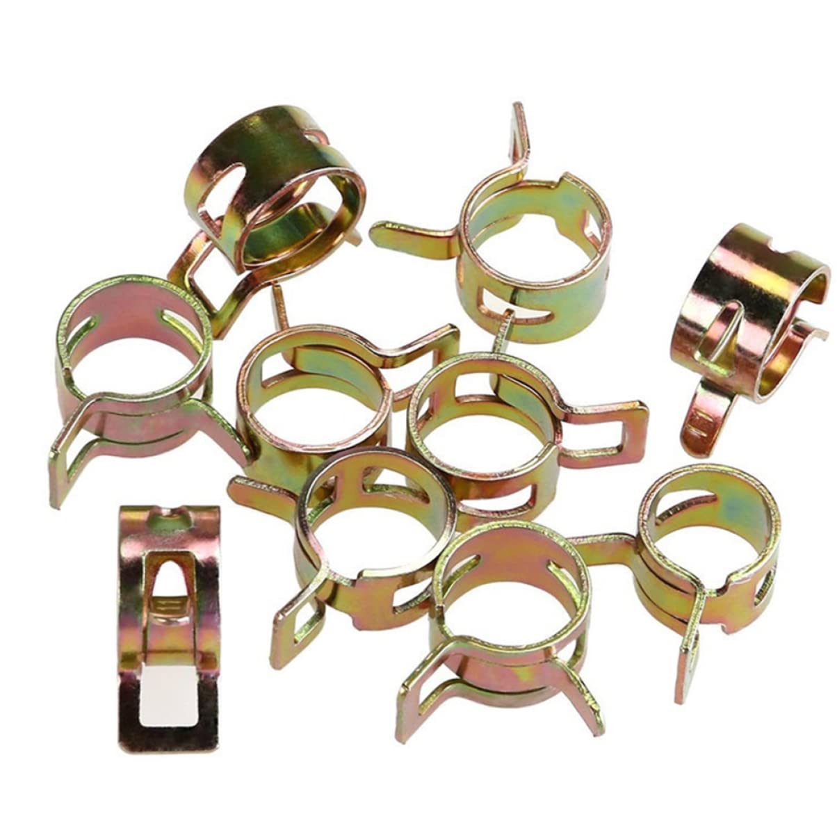 DOITOOL Lot de 2 Colliers de Serrage Universels en Métal pour Tuyaux M8 Et M10 Légers 75 Pièces