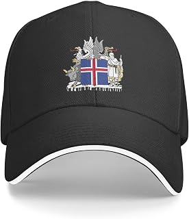 Iceland National Emblem Hat Support Iceland Coat of Arms Baseball Cap Icelandic Hat for Women Men
