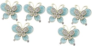 VILLCASE 6 Peças Adesivos Feitos À Mão Capas De Telefone Rosa Adesivos De Joias Decoração De Strass Para Capa De Telefone DIY Acessório De Joias Adesivo Capa De Telefone Adesivo Decorar