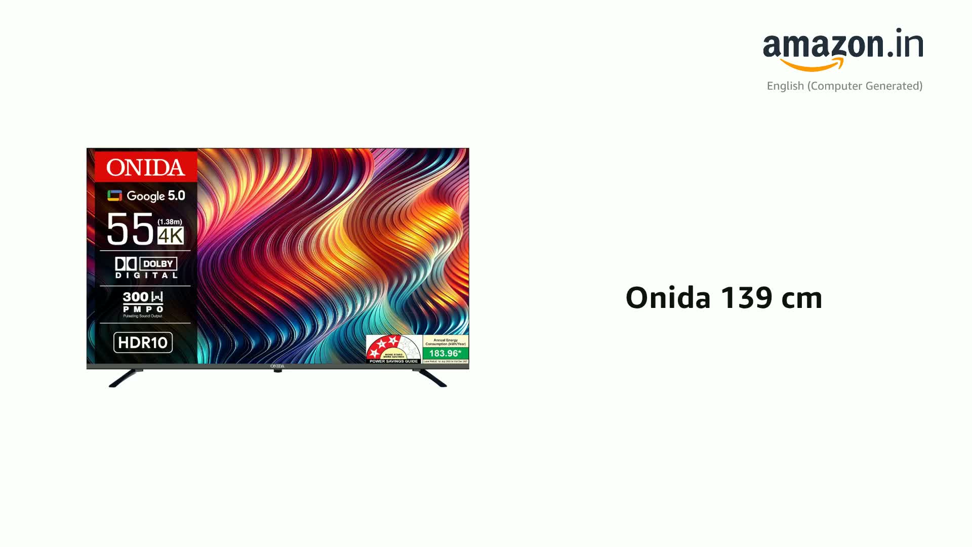 ★55★ Onida 139 cm (55 inch) Nexg Series 4K Ultra HD Smart LED Google TV