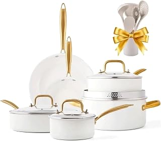 Kitchen Cookware Sets Granite Set With Dutch Oven, Frying Pan