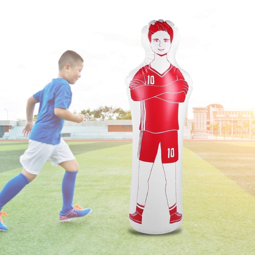 VBESTLIFE Mannequin D'Entraînement de Football, 40 X 160 Cm Mannequin de Football Gonflable Mur de Défenseur de Coup Franc de Gardien de But pour L'entraînement de Défens