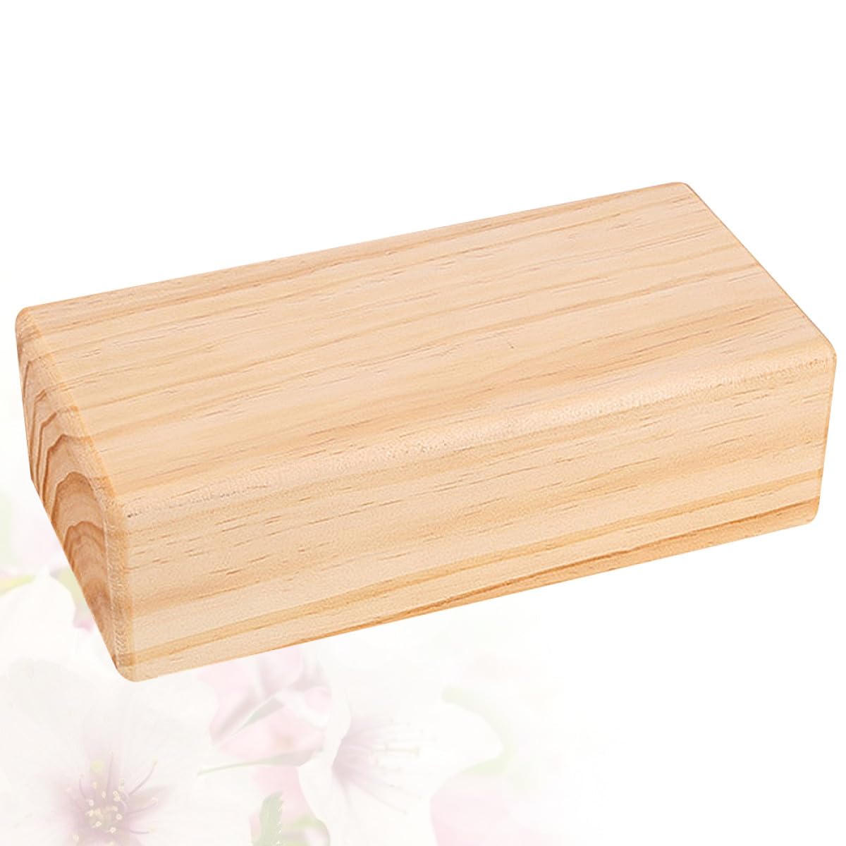 ibasenice Bloque de Yoga de Madera Maciza Ligero y Resistente Superficies Lisas y Esquinas Redondeadas para Ejercicio de Yoga Diario y Compañeros