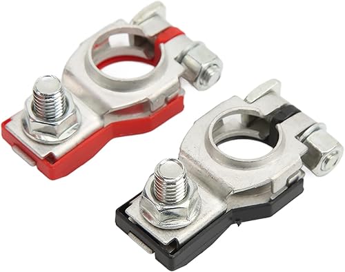 Miniatura 4 de Pissente Conjunto de terminal de batería 243407F000 Positivo 243407F001 Reemplazo negativo para 350Z 370Z Altima Armada con tuerca