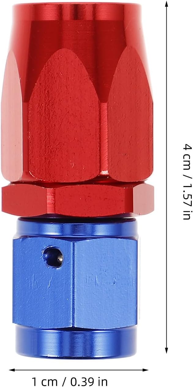Quick-release Hose Barb Fitting Adapter for Vehicle Oil Pipe, Aluminum Alloy Line Fitting for Automotive Modifications, Reliable Detachable 4an Hose Connector