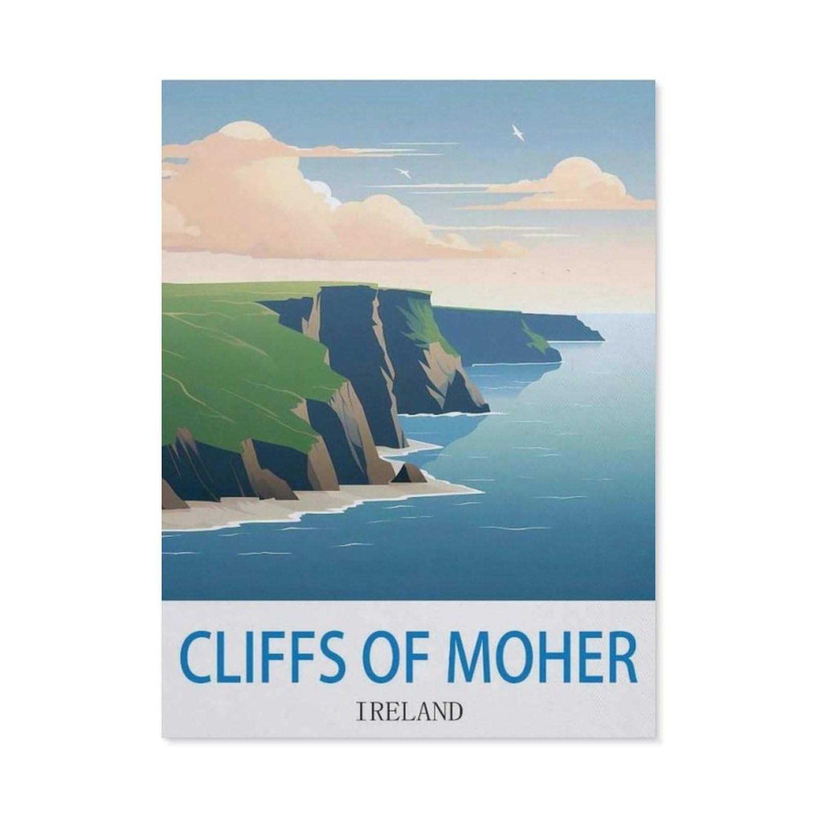 BEAYODKP DIY 5D Diamond Painting，Cliffs of Moher Ireland（30x40cm）