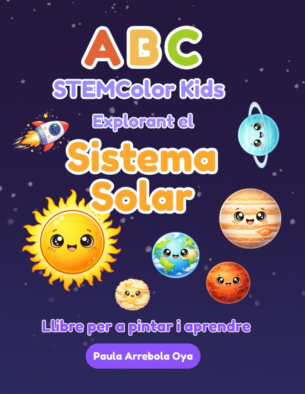 ABC STEMColor Kids Explorant el Sistema Solar Llibre per a pintar i aprendre